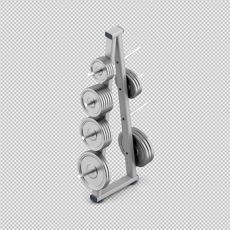 PSD 等尺性スポーツとジムの設備3 dレンダリング