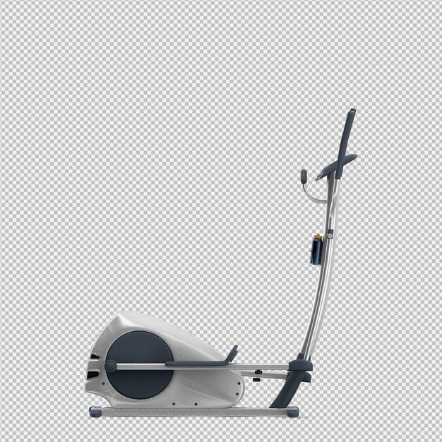 Isometric sport and gym equipment 3d render