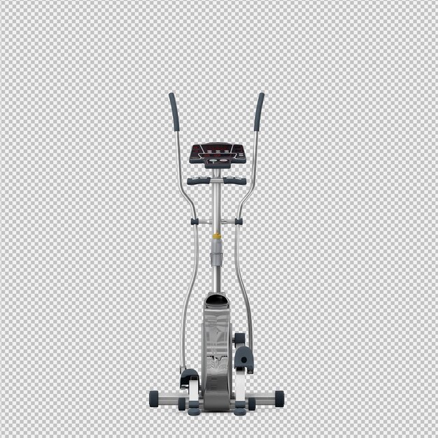 Isometric sport and gym equipment 3d render