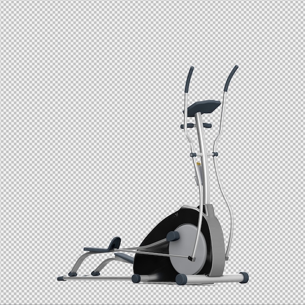 Isometric sport and gym equipment 3d render