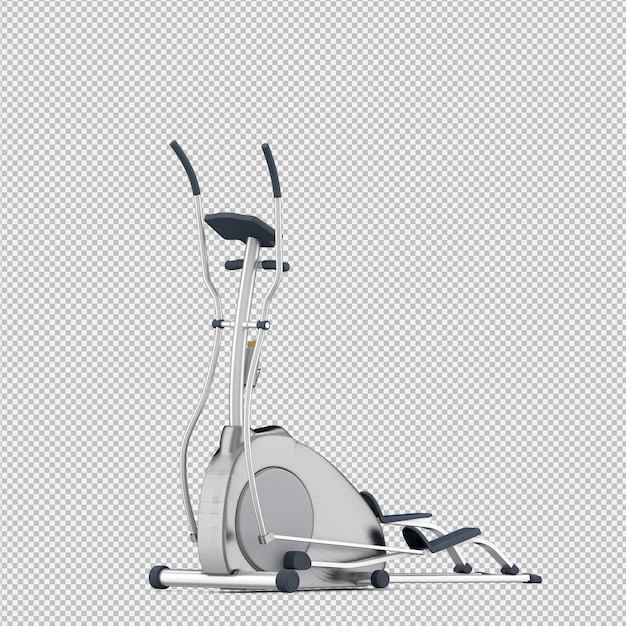 Isometric sport and gym equipment 3D render