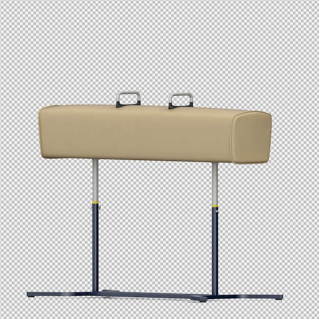 아이소 메트릭 스포츠 및 헬스 클럽 장비 3D 렌더링