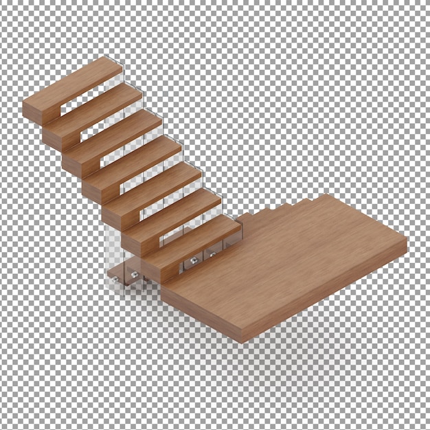 PSD isometric stairs