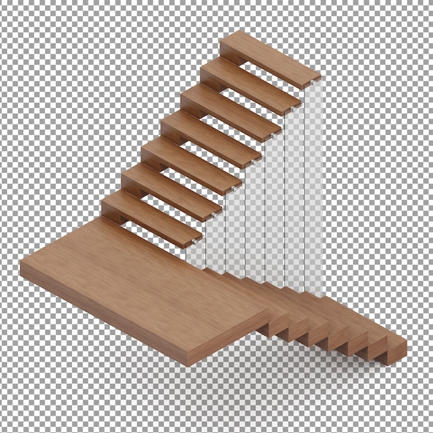 PSD isometric stairs