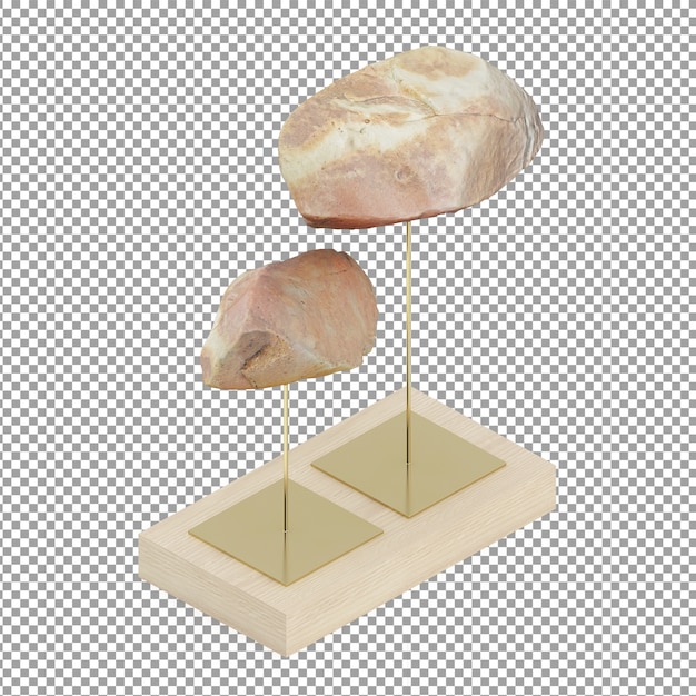 Isometric stones decoration