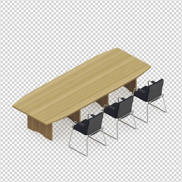 PSD isometric table