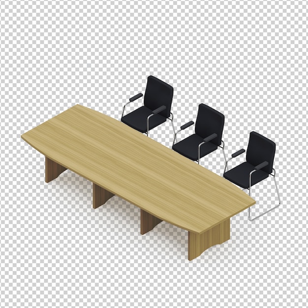 PSD isometric table