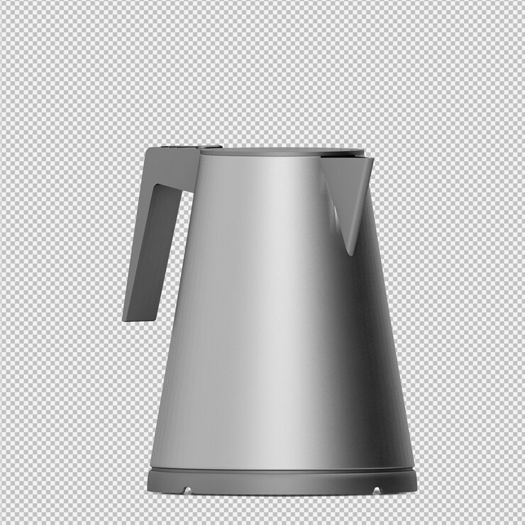 PSD isometric teapot 3d render