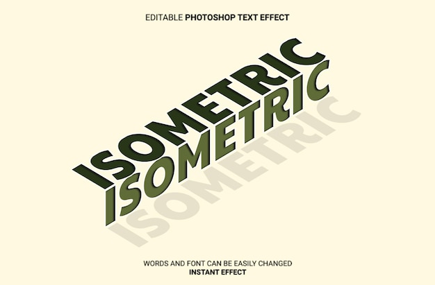 PSD isometric text effect