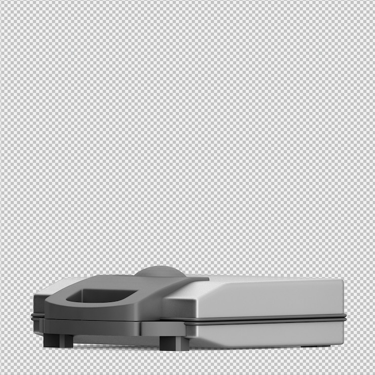 PSD isometric toaster 3d render