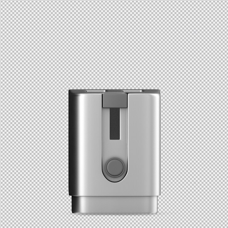 PSD 아이소 메트릭 토스터 3d 렌더링