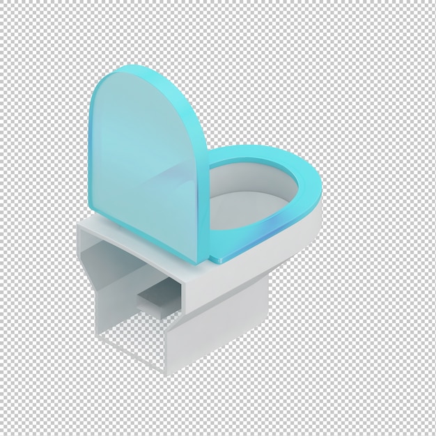 Isometric toilet