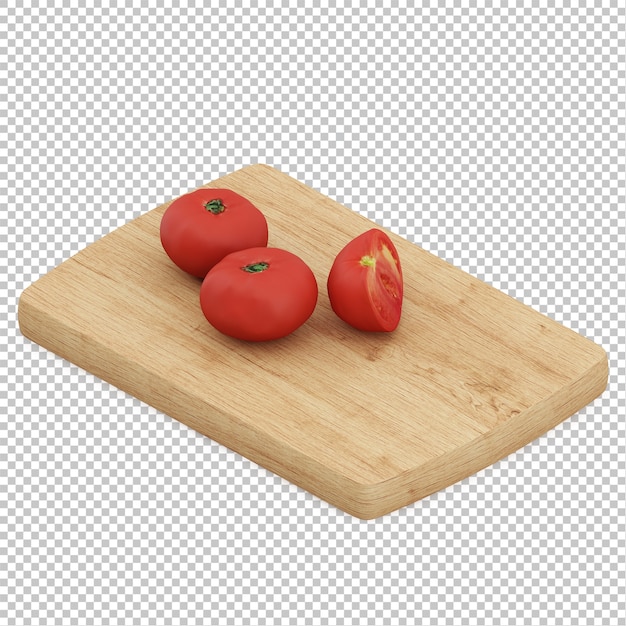 PSD isometric tomatos