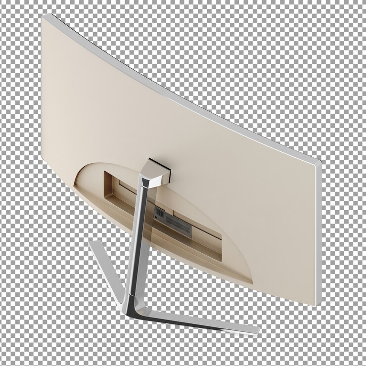 PSD isometric tv from behind