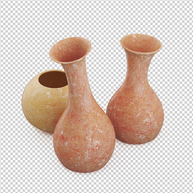 Isometric vase