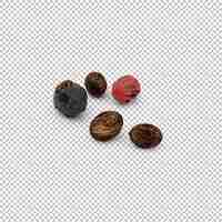 PSD isometric walnuts