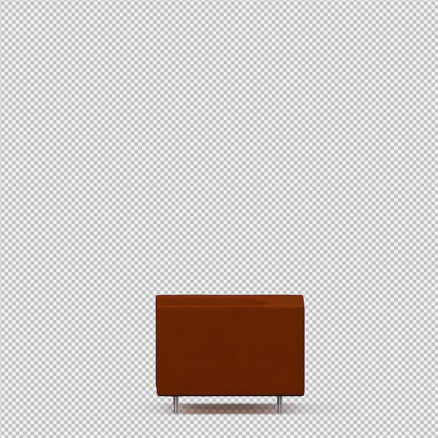 Isometrische 3D sofa