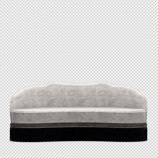 PSD isometrische 3d sofa