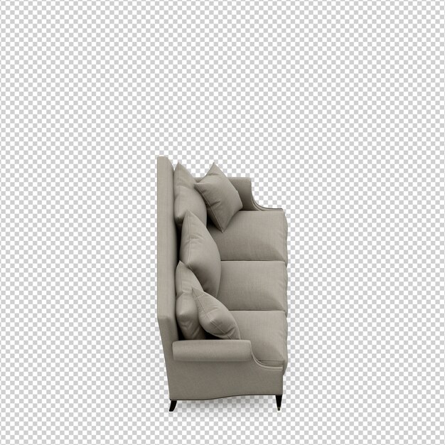 Isometrische 3d sofa