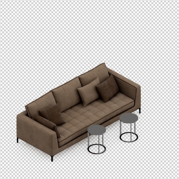 Isometrische 3d sofa