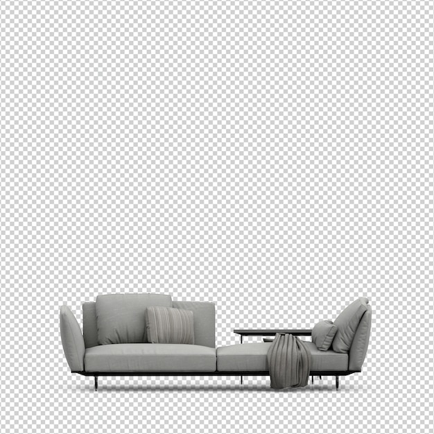 Isometrische 3D sofa