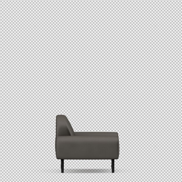 Isometrische 3D sofa