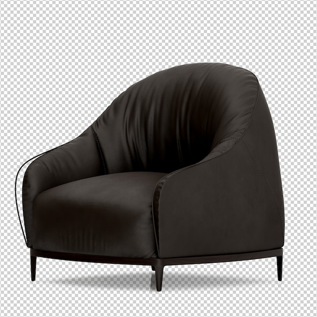 Isometrische 3D-stoel geïsoleerd