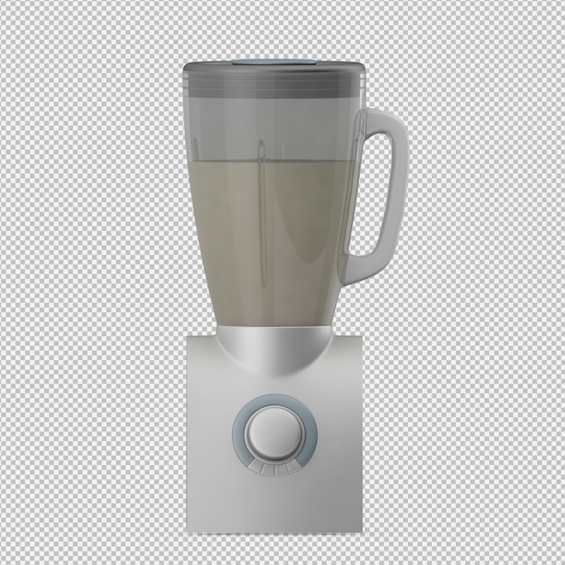 PSD isometrische blender 3d render