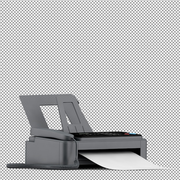 Isometrische kantoorapparatuur 3D Render