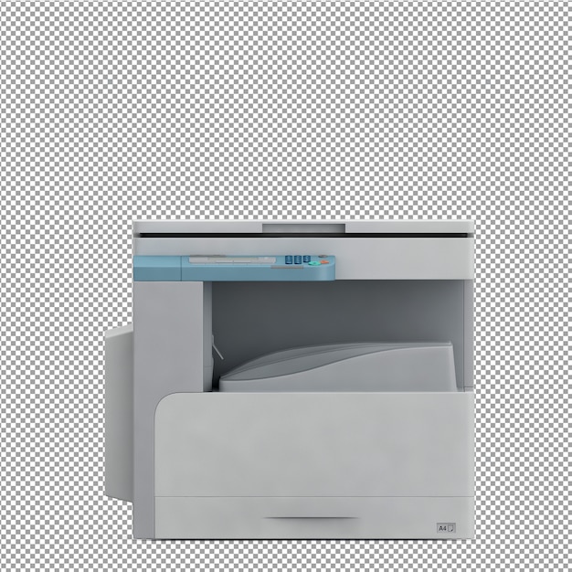 Isometrische kantoorapparatuur 3D Render