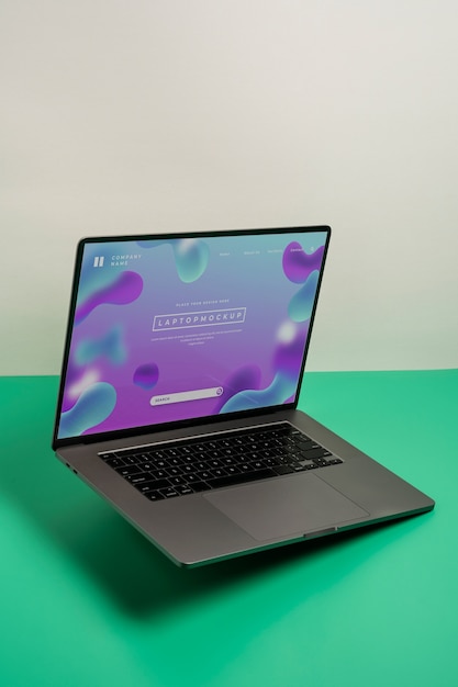 PSD isometrische laptop mockup