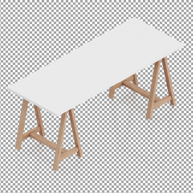 Isometrische picknicktafel