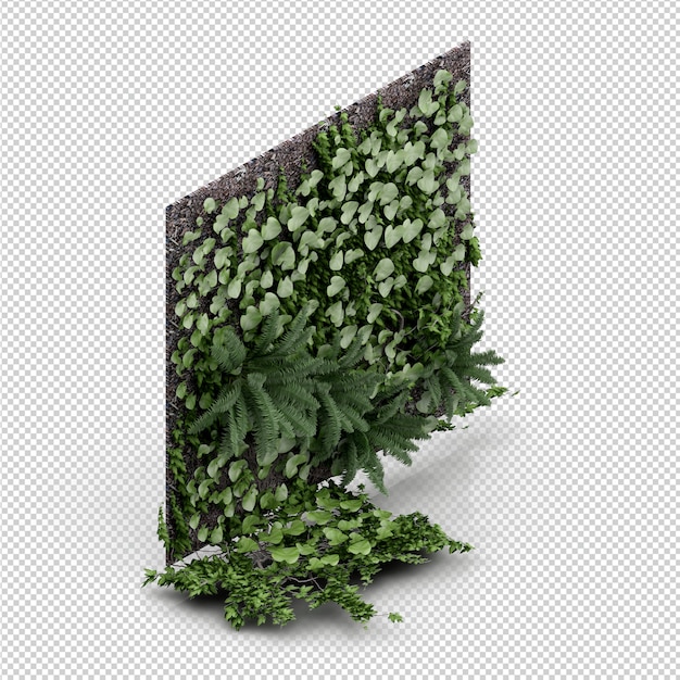 PSD isometrische plant 3d-rendering