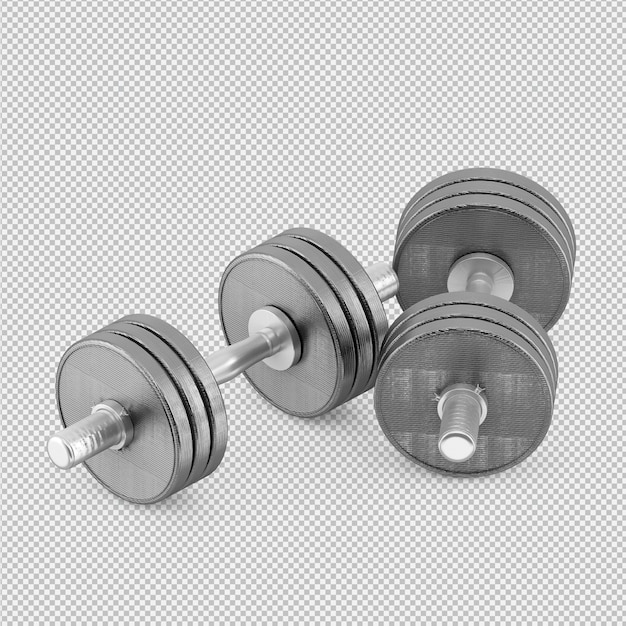 Isometrische sport en fitnessapparatuur 3D render