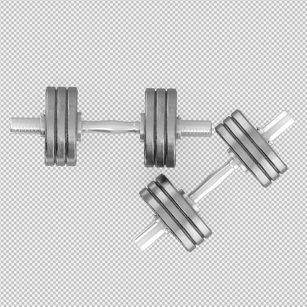 Isometrische sport en fitnessapparatuur 3D render