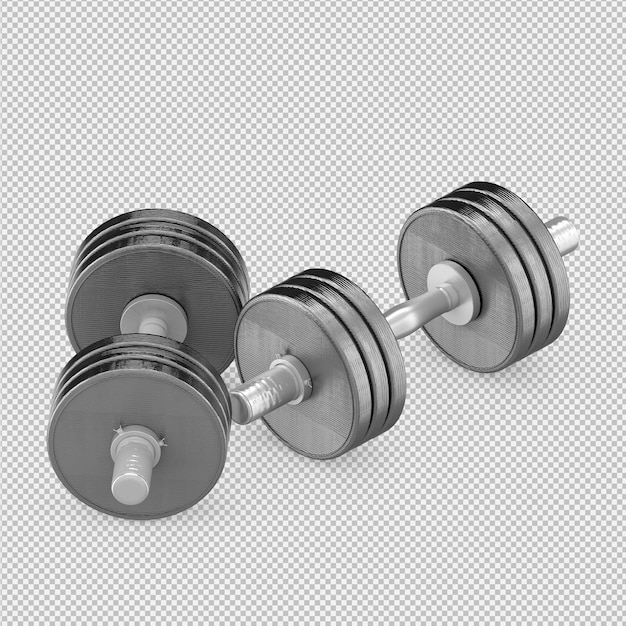 Isometrische sport en fitnessapparatuur 3D render