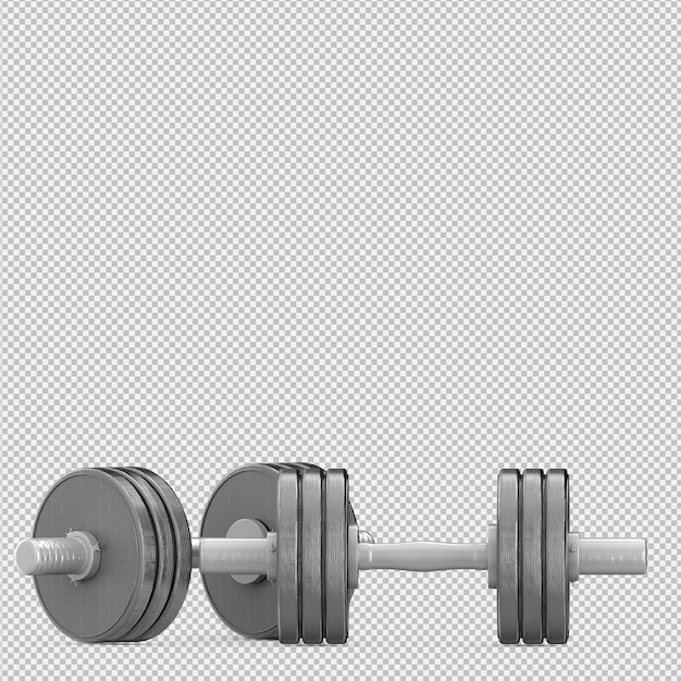 Isometrische sport en fitnessapparatuur 3D render