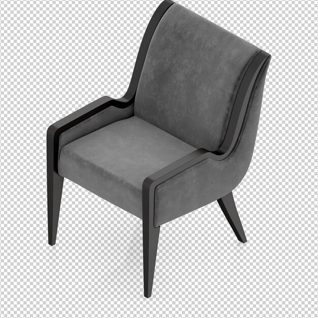 Isometrische stoel 3D geïsoleerde rendering