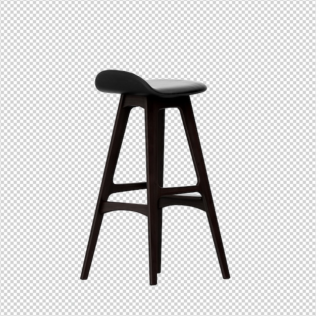 Isometrische stoel 3D geïsoleerde rendering