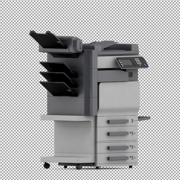 Isometrisk kontorutstyr, 3D-rendering