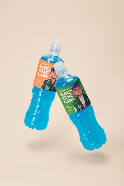 PSD isotonic drink mockup