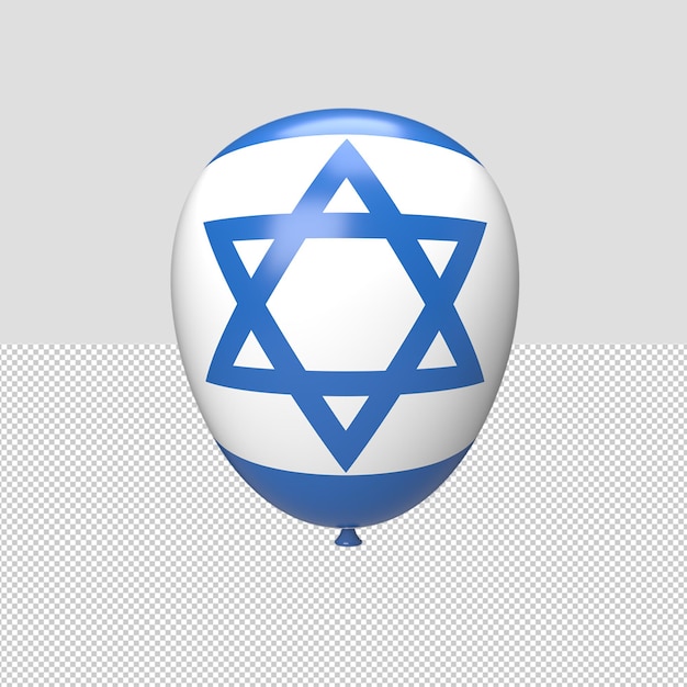 Rendering 3d di palloncini israeliani