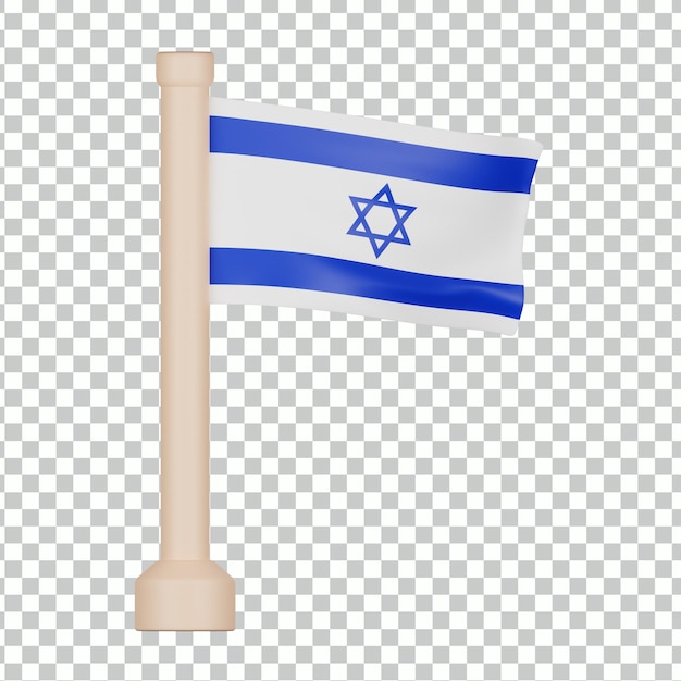 PSD israel flag 3d icon