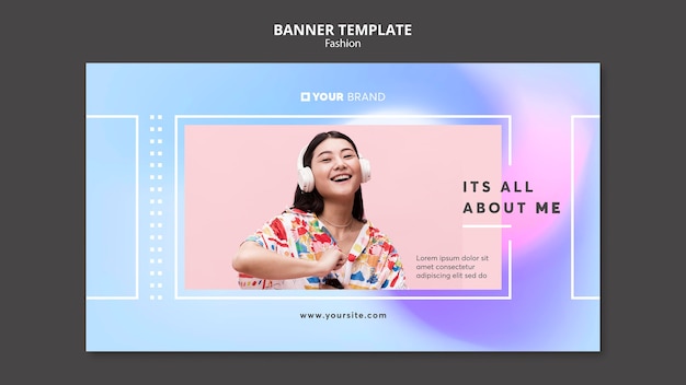 It Is All About Me Fashion Banner Template