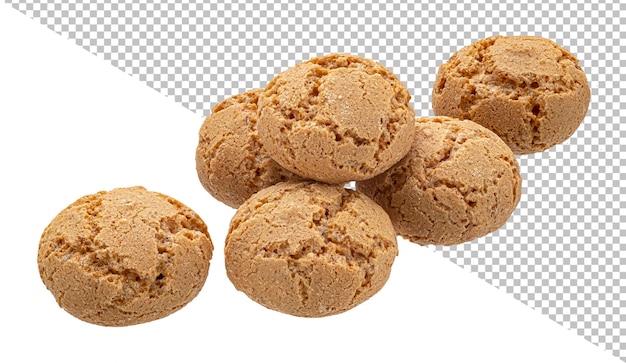 Italiaanse amaretti amandelkoekjes geïsoleerd