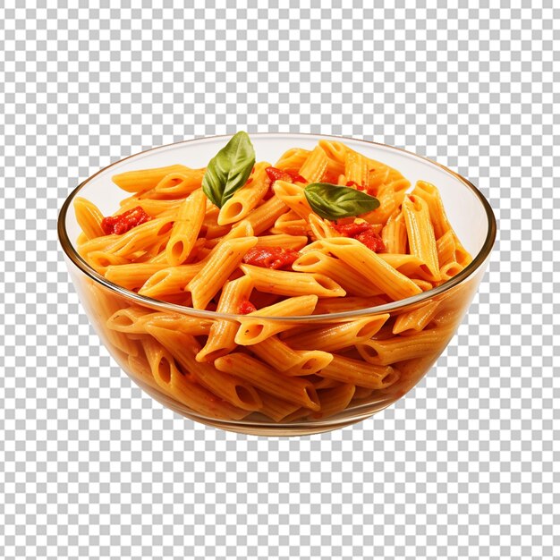 Italiaanse pasta in een kom.