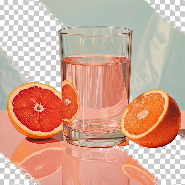 PSD italian blood oranges in a glass