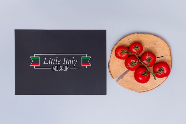 PSD italian food concept with tomatoes