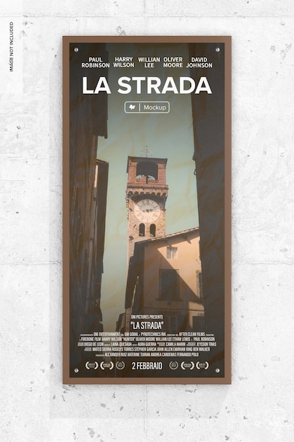 Mockup di poster della locandina italiana