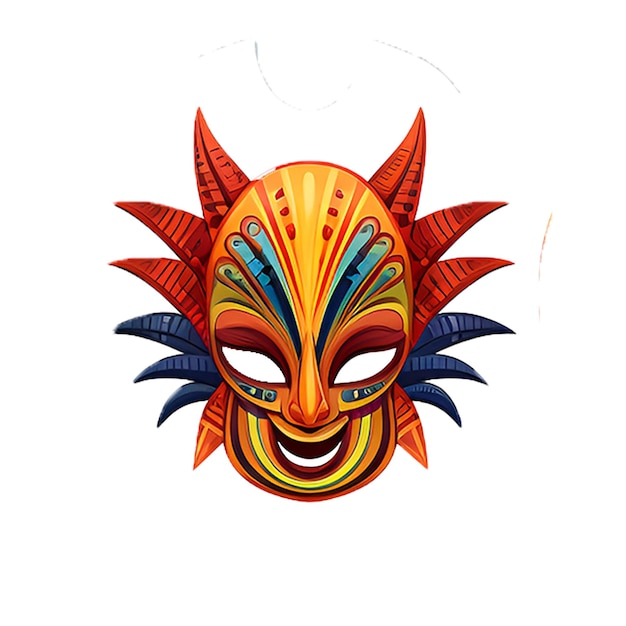 PSD italian mask vector image